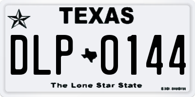 TX license plate DLP0144