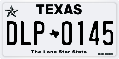TX license plate DLP0145