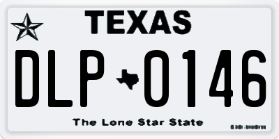 TX license plate DLP0146