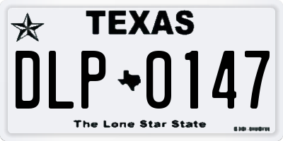 TX license plate DLP0147