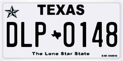 TX license plate DLP0148