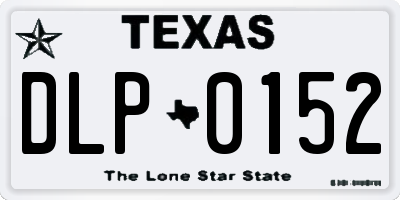 TX license plate DLP0152