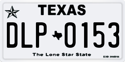 TX license plate DLP0153