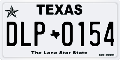 TX license plate DLP0154