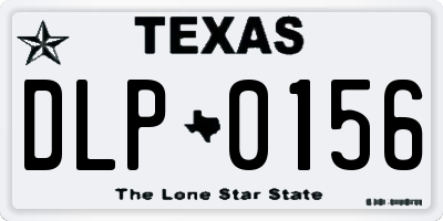TX license plate DLP0156