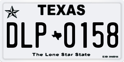 TX license plate DLP0158
