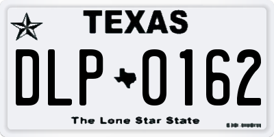 TX license plate DLP0162