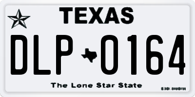 TX license plate DLP0164