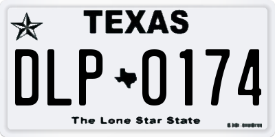 TX license plate DLP0174
