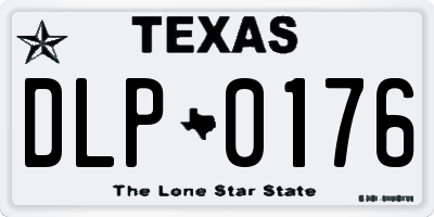 TX license plate DLP0176