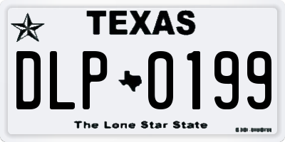 TX license plate DLP0199