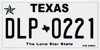TX license plate DLP0221