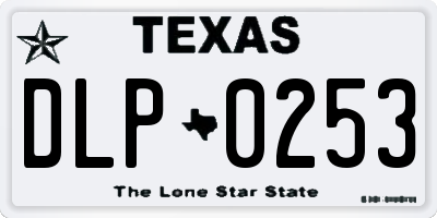 TX license plate DLP0253