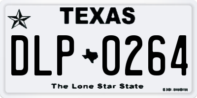 TX license plate DLP0264