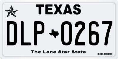 TX license plate DLP0267