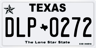 TX license plate DLP0272