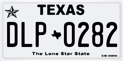 TX license plate DLP0282