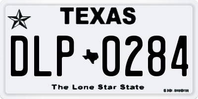 TX license plate DLP0284
