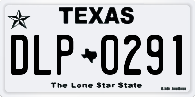 TX license plate DLP0291