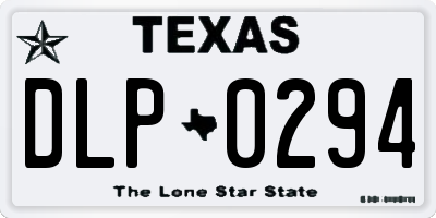 TX license plate DLP0294