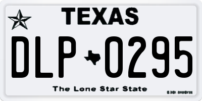 TX license plate DLP0295