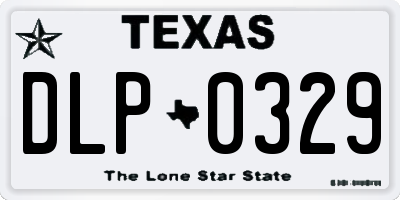 TX license plate DLP0329