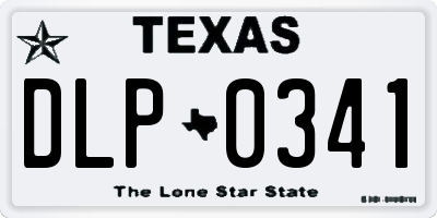 TX license plate DLP0341