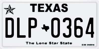 TX license plate DLP0364