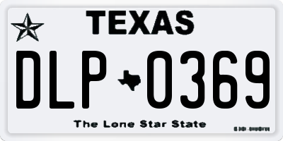 TX license plate DLP0369