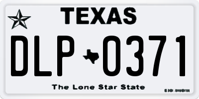 TX license plate DLP0371