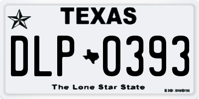 TX license plate DLP0393