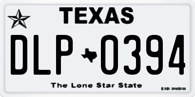TX license plate DLP0394