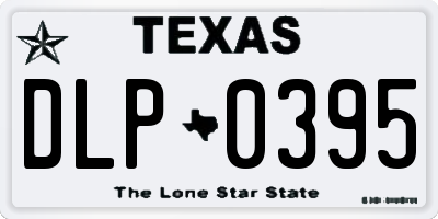 TX license plate DLP0395