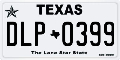 TX license plate DLP0399