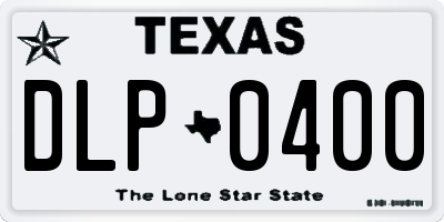 TX license plate DLP0400