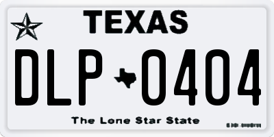 TX license plate DLP0404