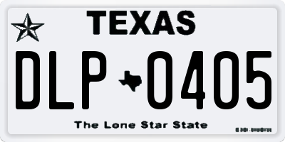 TX license plate DLP0405