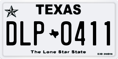 TX license plate DLP0411