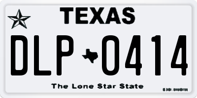 TX license plate DLP0414