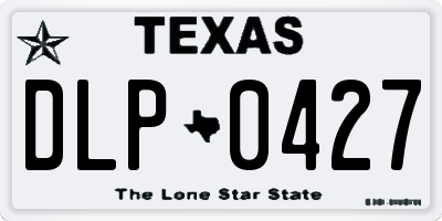TX license plate DLP0427
