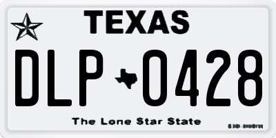 TX license plate DLP0428
