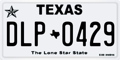 TX license plate DLP0429