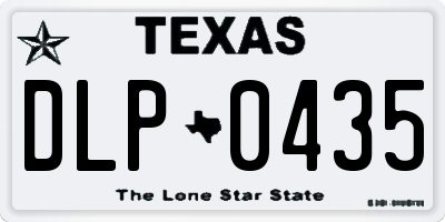 TX license plate DLP0435