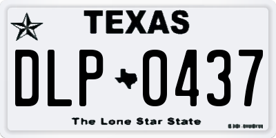 TX license plate DLP0437