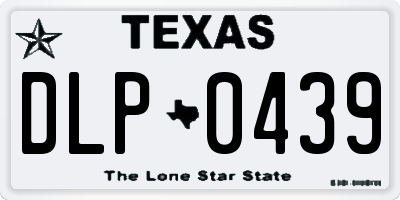 TX license plate DLP0439