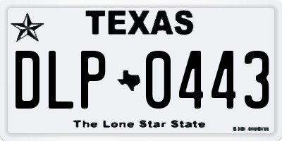 TX license plate DLP0443