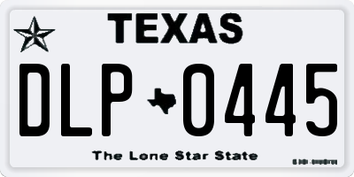 TX license plate DLP0445