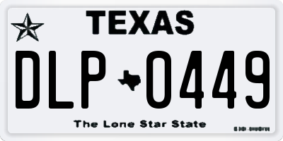 TX license plate DLP0449