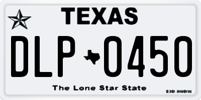 TX license plate DLP0450