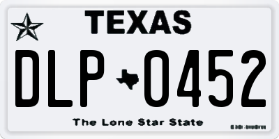 TX license plate DLP0452